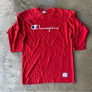 Vintage 80s Champion single stitch football jersey made in USA retro throwback